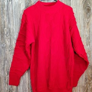 COOGIE AUSTRALIA SWEATER BRIGHT RED CREWNECK